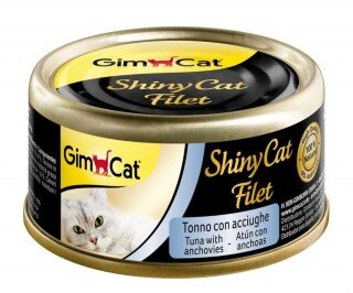 Gimcat shinycat Fileto Tuna Ançuez 70 gr Kedi Maması kullananlar yorumlar